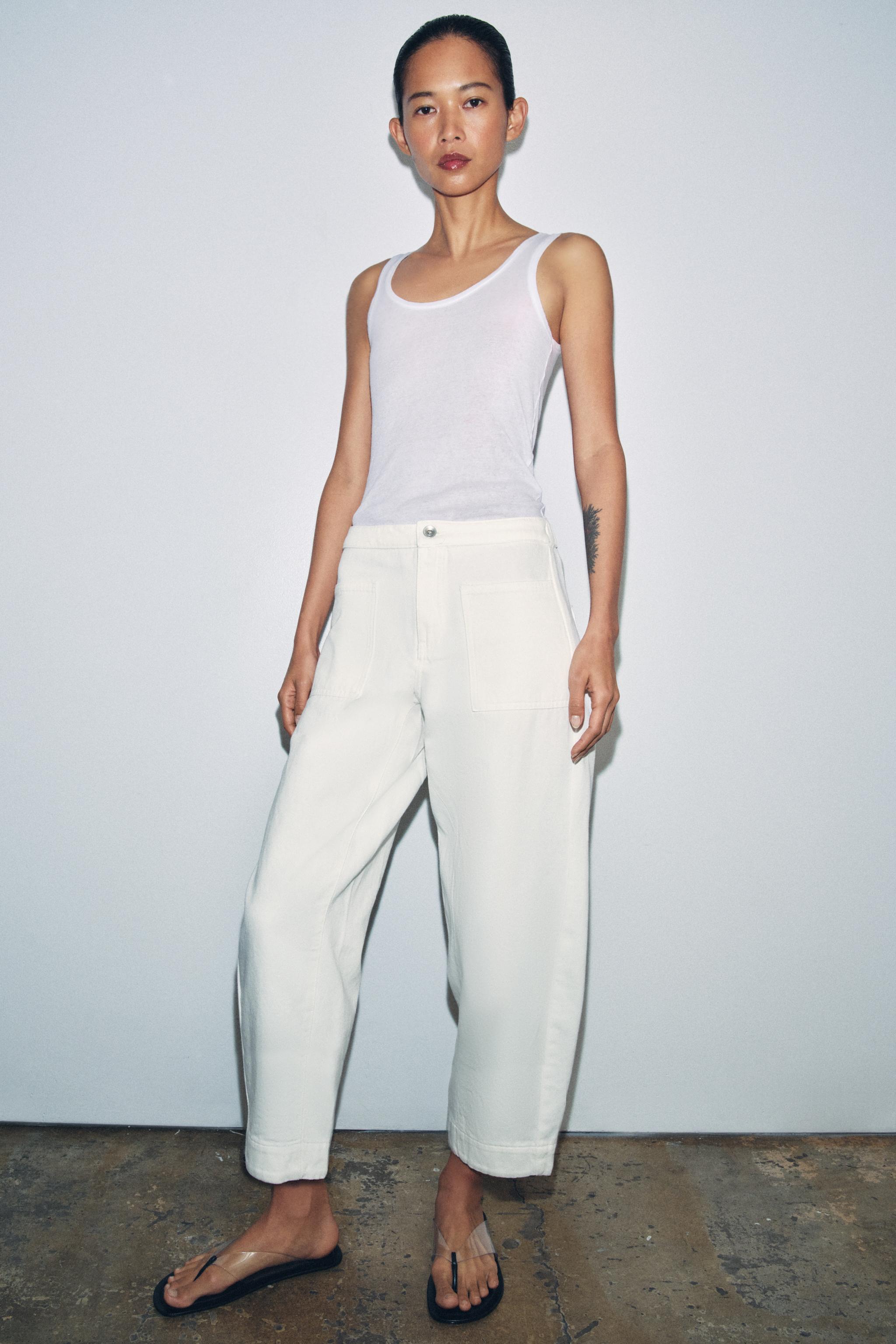 PANTALON DENIM BARREL POCHES ZW COLLECTION