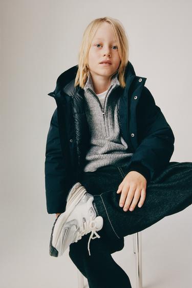 Zara WATER REPELLENT JACKET - Navy blue