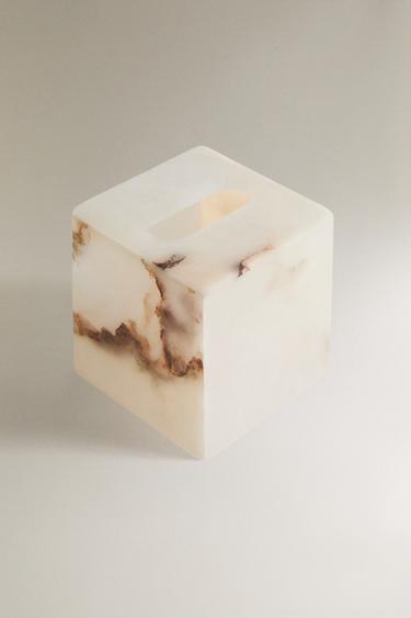 ALABASTER TISSUE BOX — White 2
