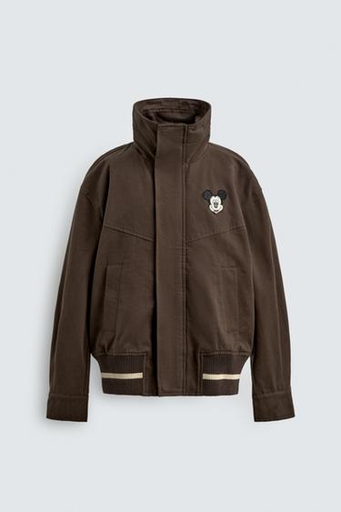 ÁO KHOÁC MIẾNG ĐÁP HÌNH MICKEY MOUSE HARRY LAMBERT FOR ZARA X DISNEY - Màu sôcôla từ Zara - Hình ảnh 0