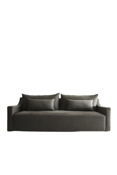 WASHED LINEN SOFA - Dark grey by Zara