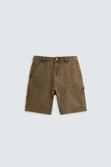 CARPENTER POCKET BERMUDA SHORTS - Brown by Zara