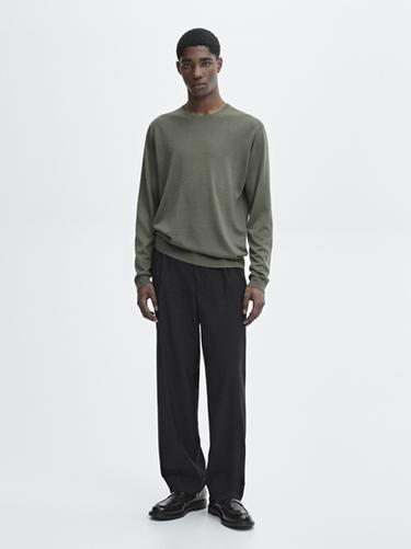 Zara 100% merino wool knit sweater - Dark salmon - Image 0