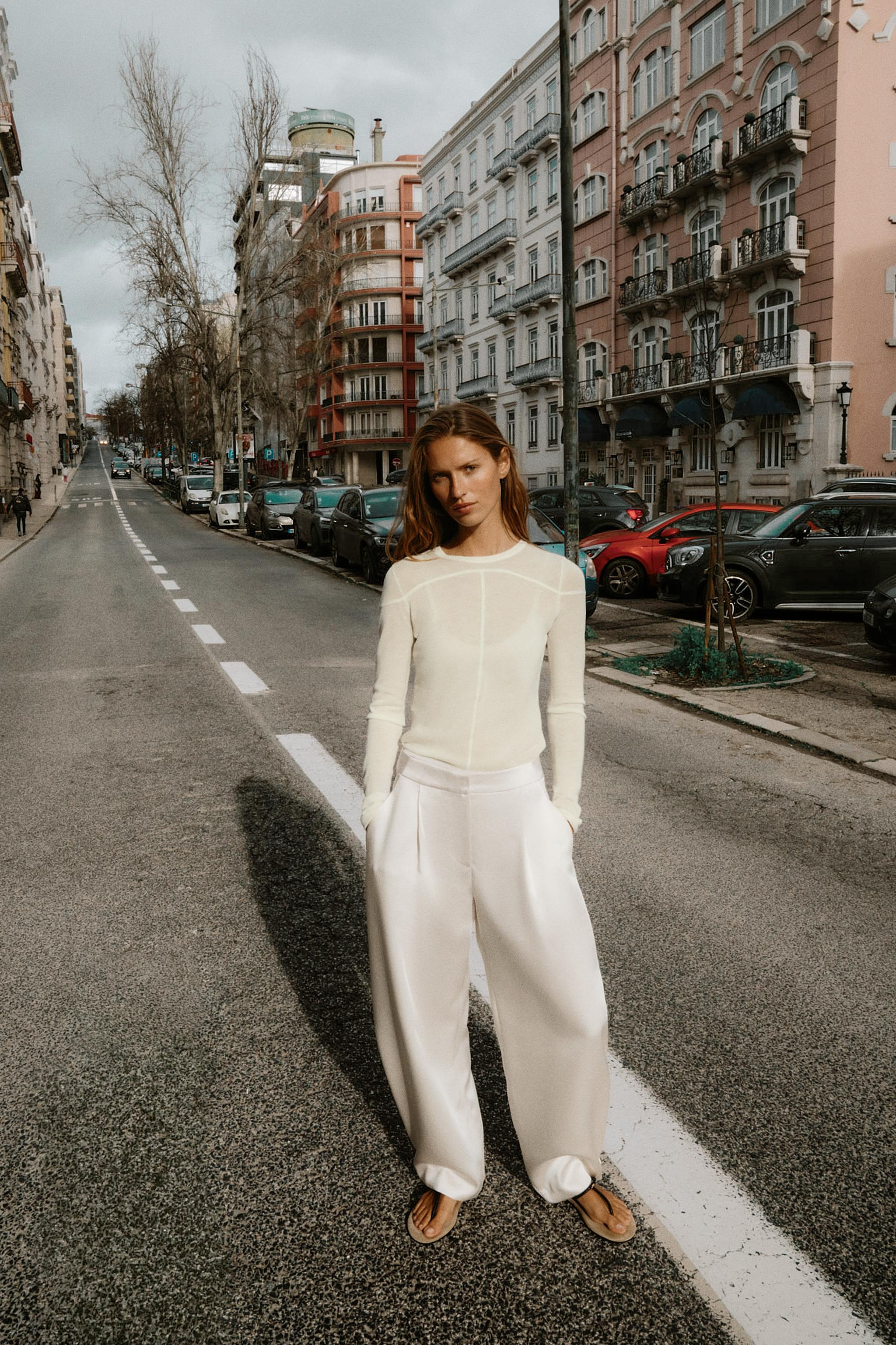 PANTALON BARREL SATINÉ