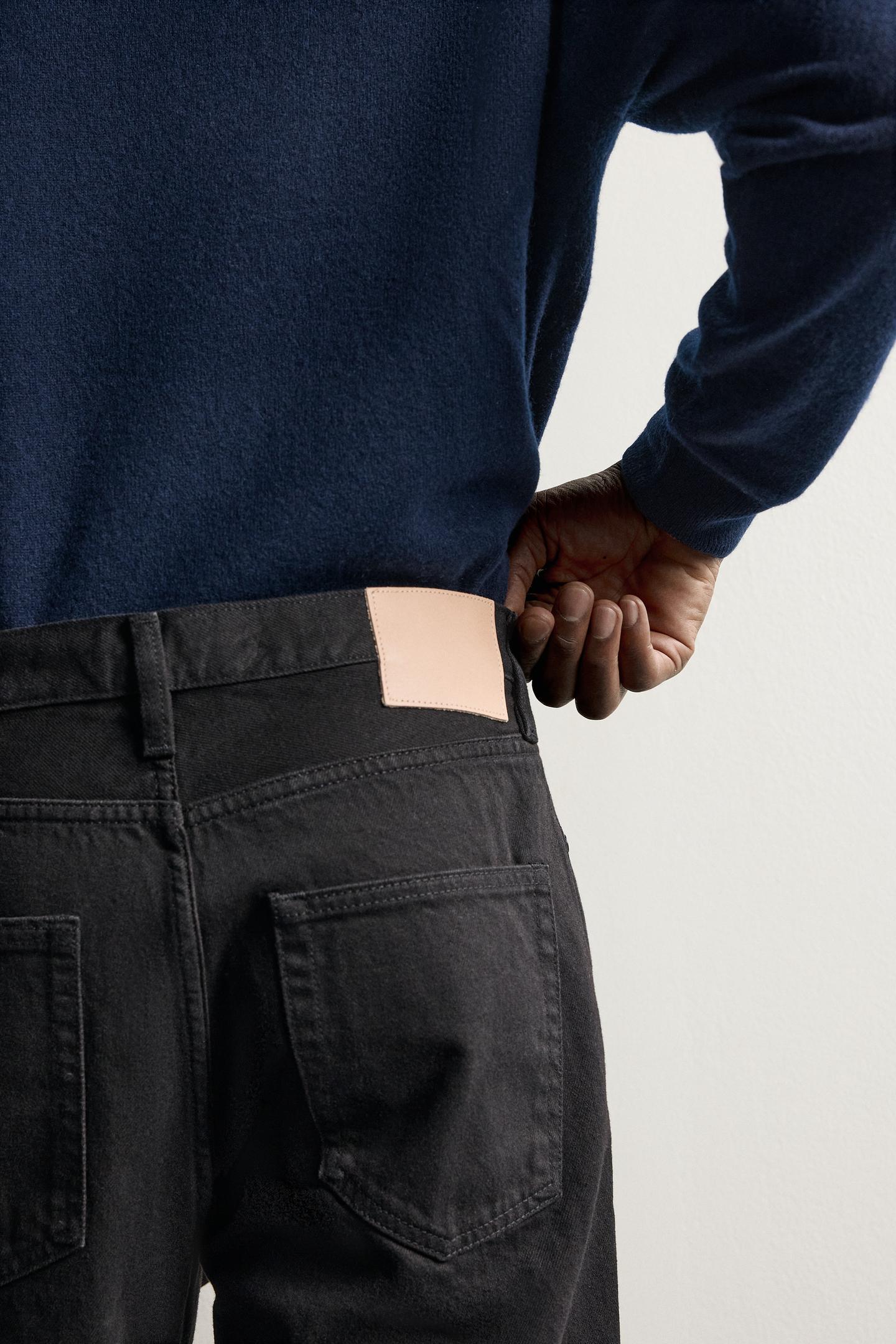 Мужские джинсы Zara Regular Fit, цвет: Шоколадный коричневый — фото 6