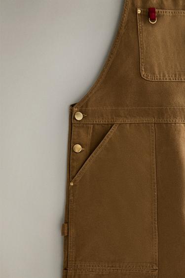 WORK JUMPSUIT - Khaki by Zara - Image 2