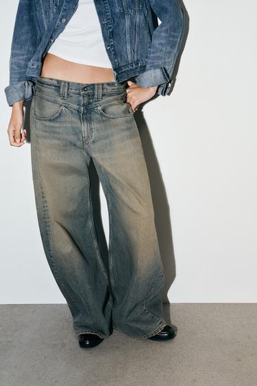 TRF LOW-RISE BAGGY JEANS - Blue by Zara