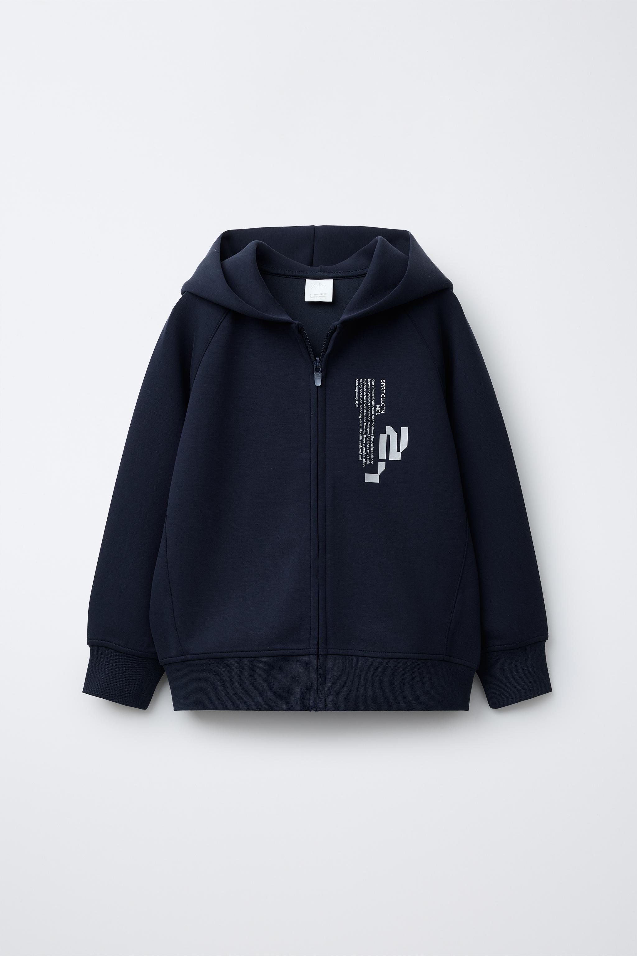 SPORTY HOODIE SWEATSHIRT - Petrol blue | ZARA Canada