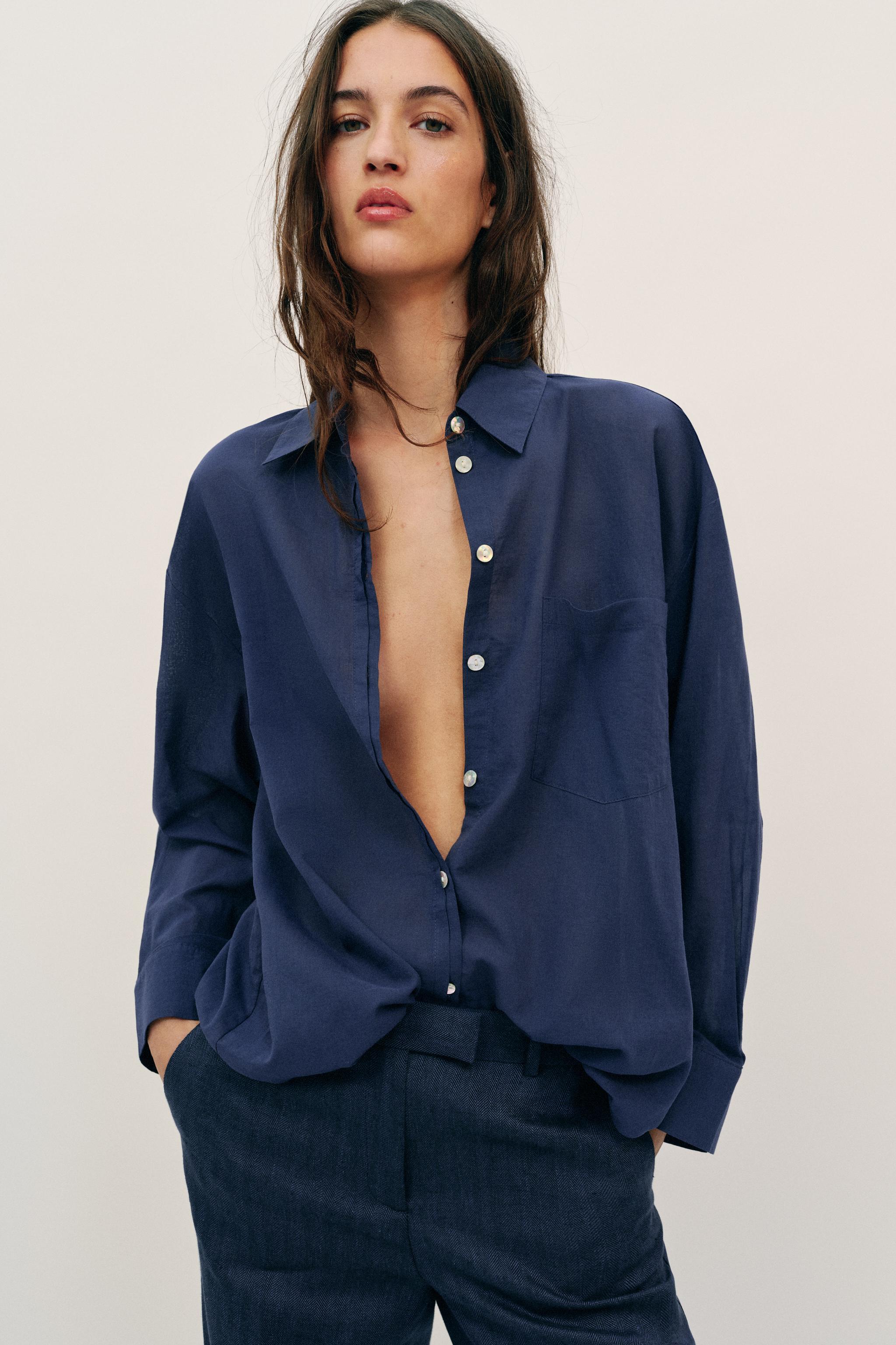 CHEMISE OVERSIZE EN COTON