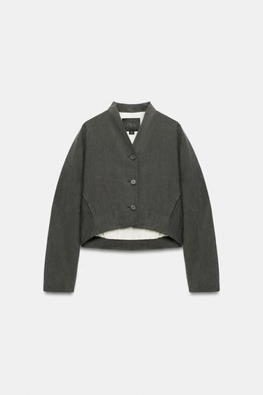 КЪСО ЯКЕ ZW COLLECTION - Антрацитено сиво от Zara