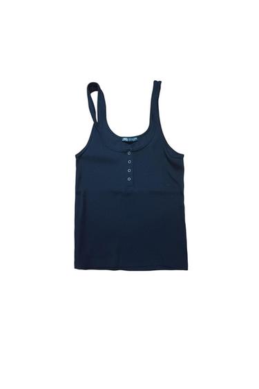 CAMISETA DE TIRANTES CON JOTONES DELANTEROS