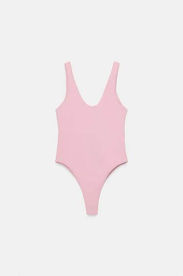 STRETCH BODYSUIT - Pastel pink by Zara - Image 6