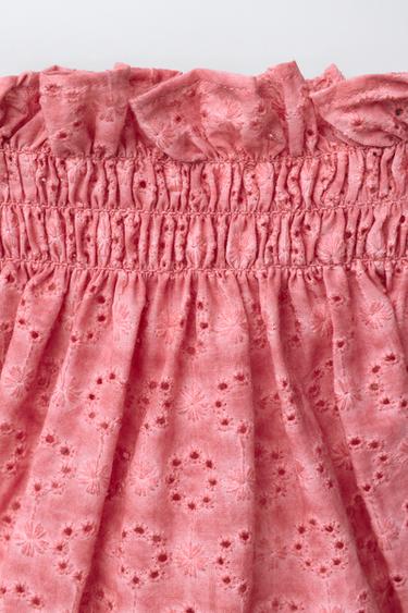 CULOTTE BRODERIE SUISSE - Fuchsia de Zara - Image 3