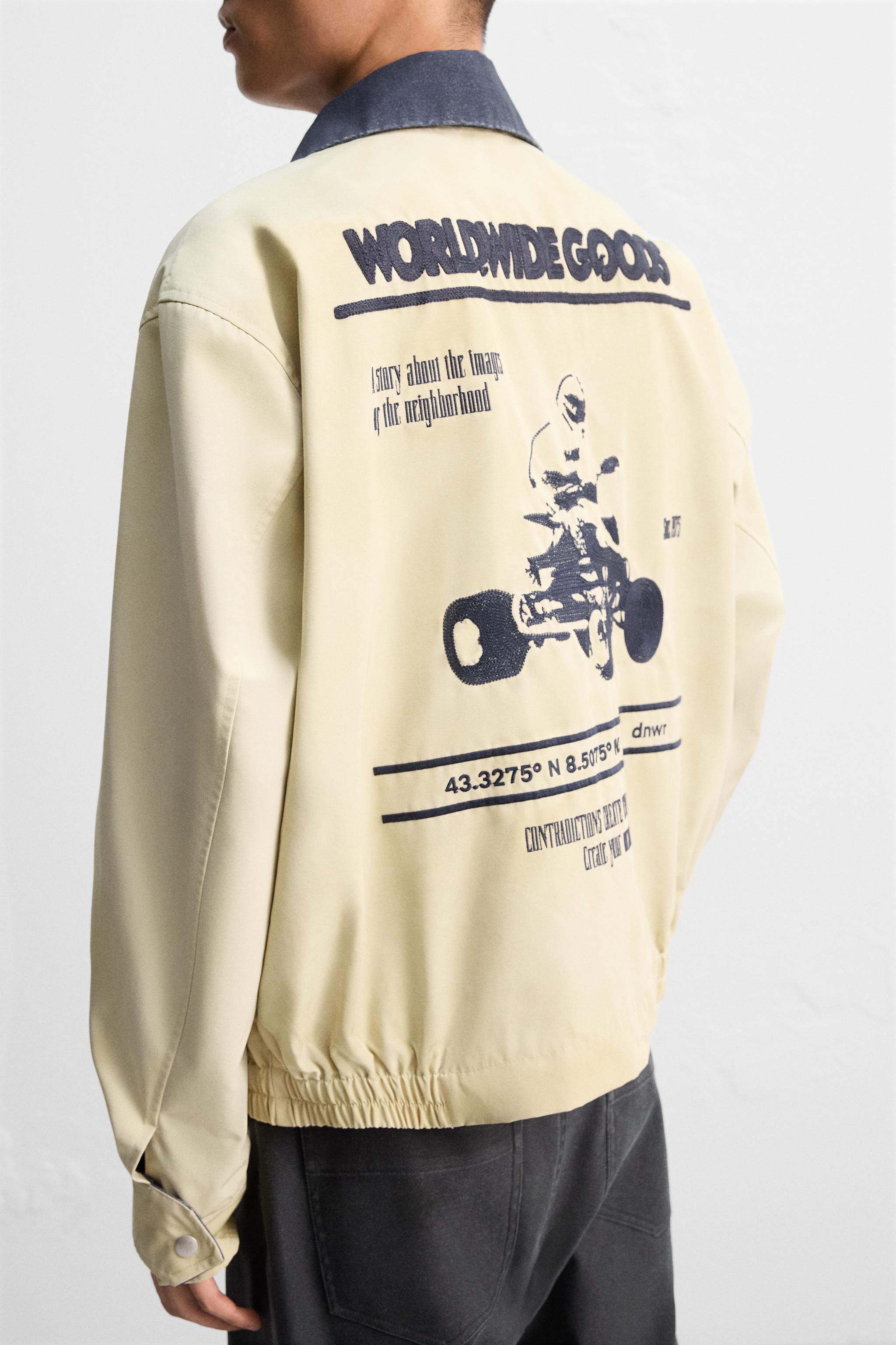 VESTE DÉLAVÉE BRODÉE