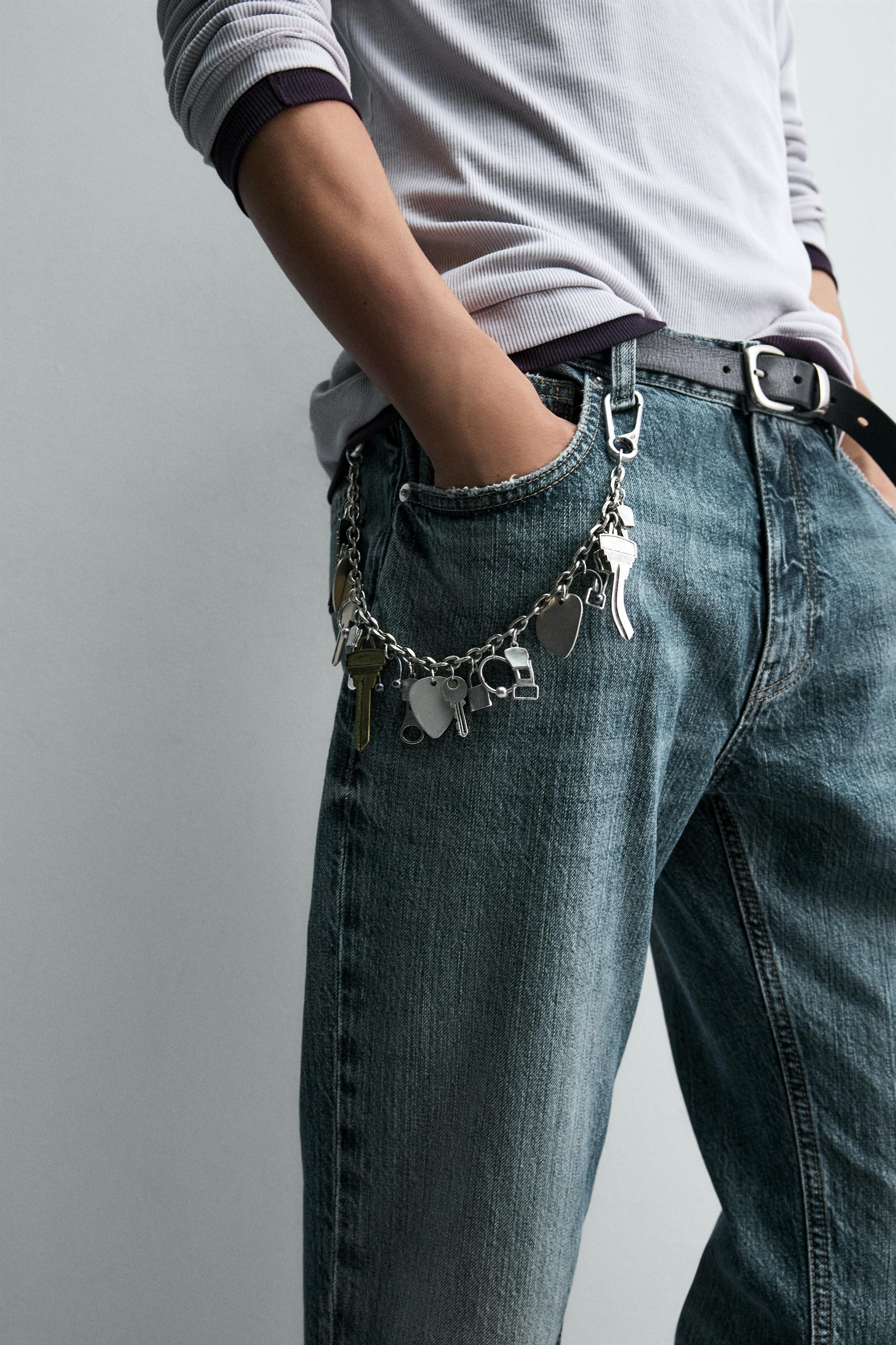 メクセンシスザラゴーサ チャーム付きパンツチェーン - シルバー | ZARA Japan / 日本