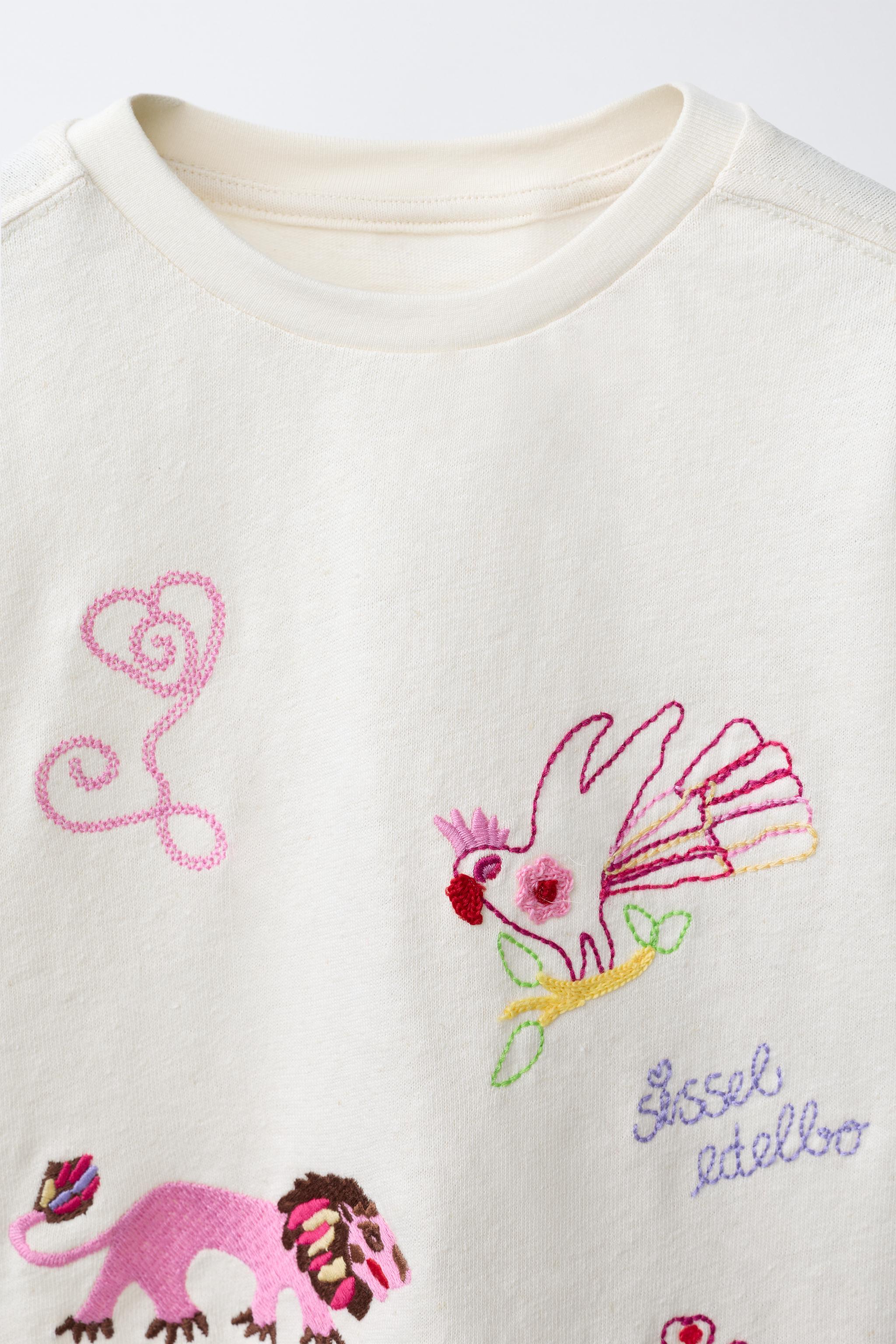 T-SHIRT BRODERIES SISSEL EDELBO X ZARA KIDS