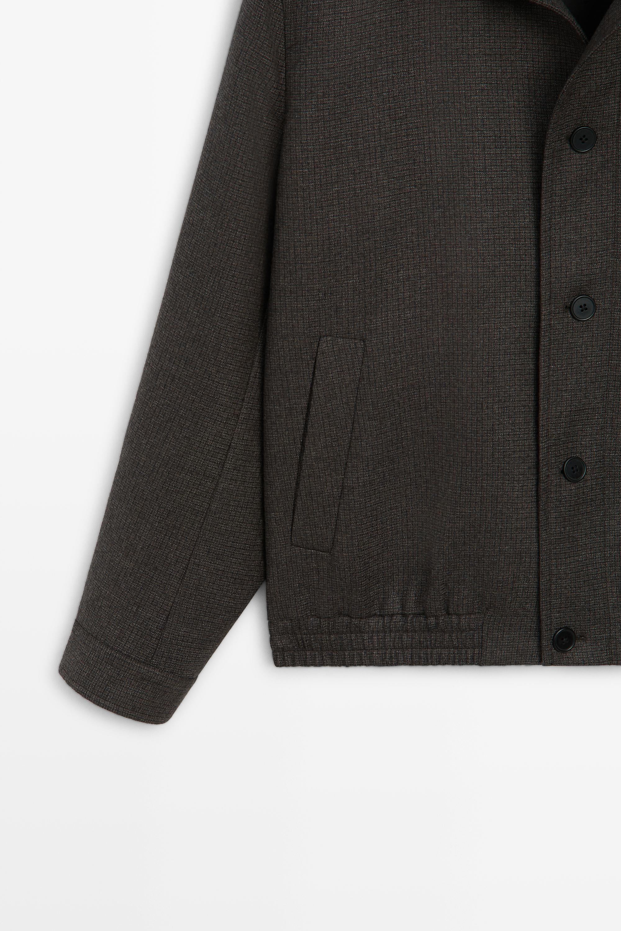 Blouson bomber en flanelle
