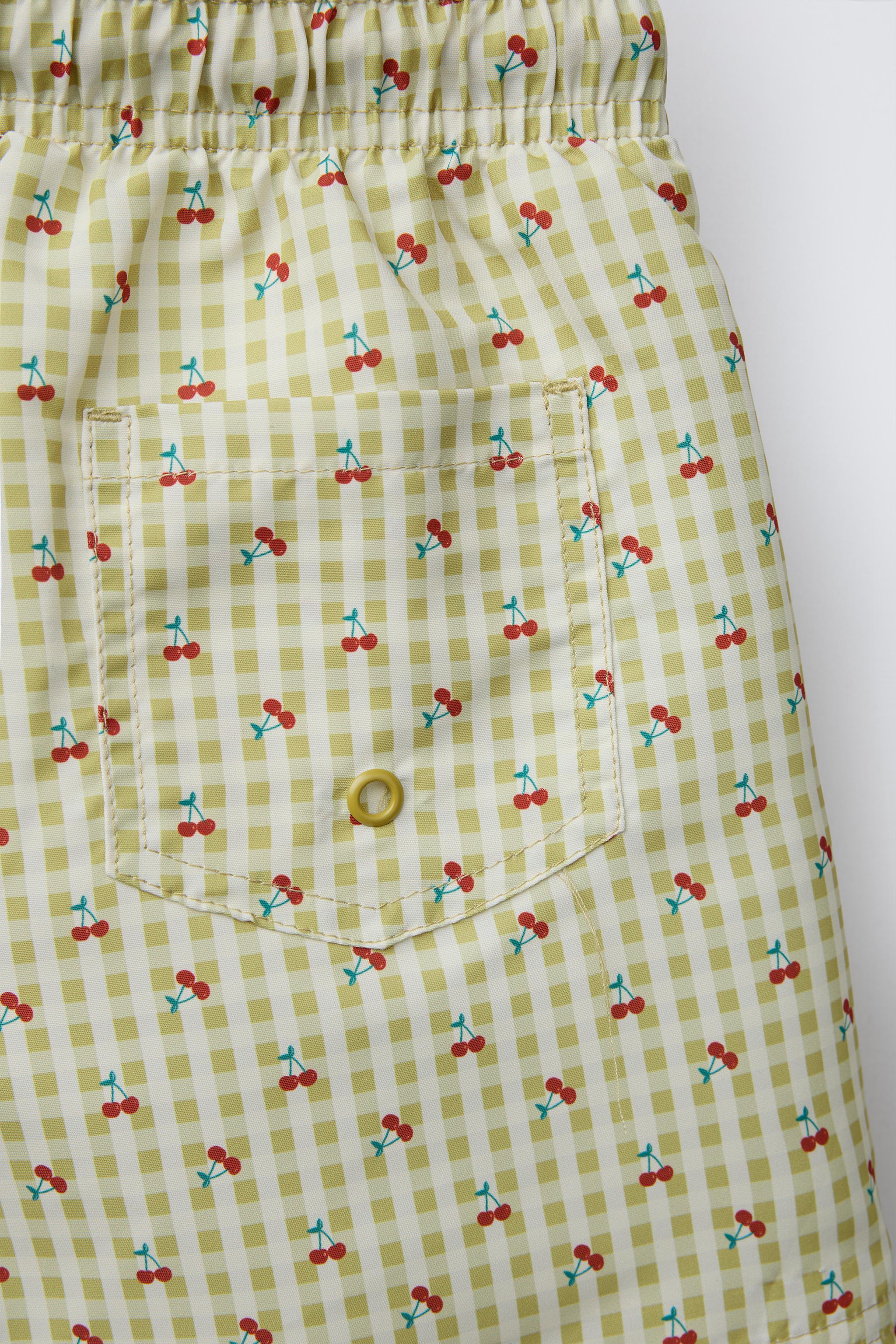 6-14 YEARS/ CHERRY SWIM SHORTS - Olive green | ZARA United