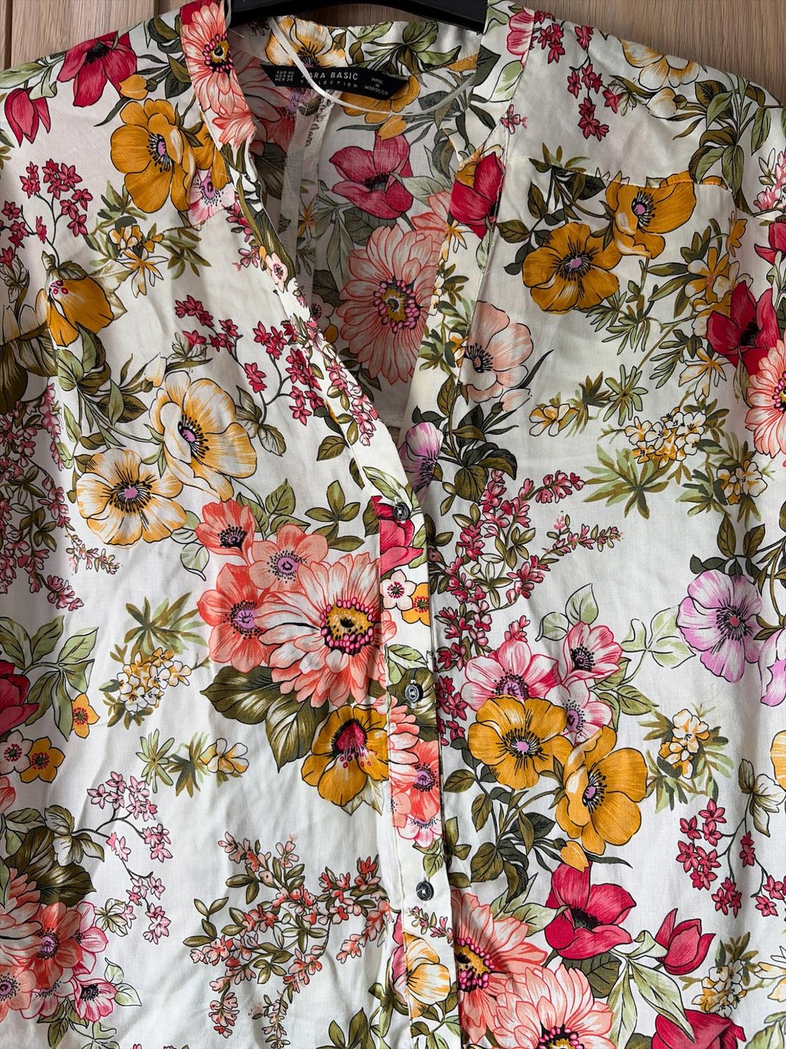 FLOWING FLORAL PRINT BLOUSE - Image 3