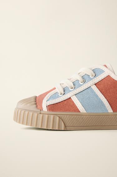 TENNIS CRÉÉES PAR CARAMEL LONDON X ZARA - Rouge de Zara - Image 6