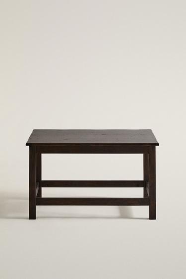 WOODEN SIDE TABLE — Brown 2
