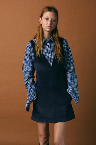 VESTIDO CORTO PANA - Marino de Zara