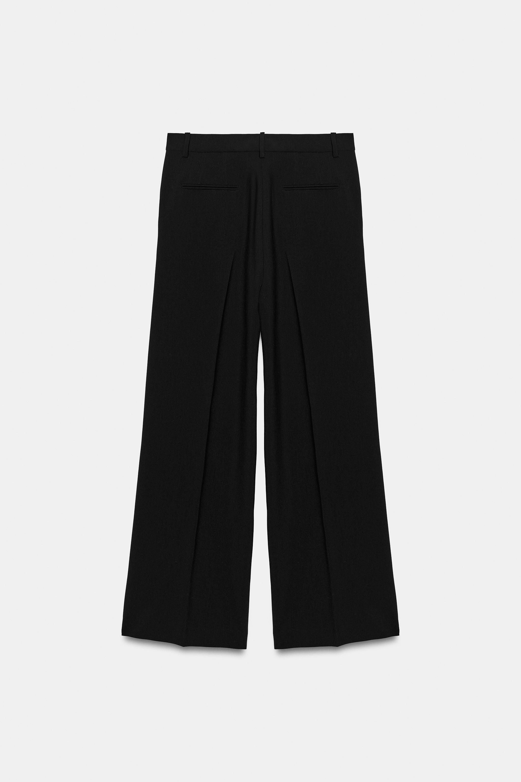 ZW COLLECTION STRIPED HIGH-RISE PLEATED PANTS