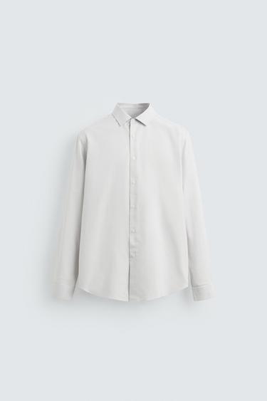 CAMISA SLIM FIT - Bege da Zara