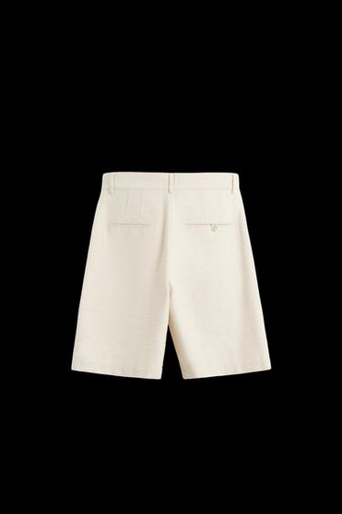 BERMUDASHORTS MIT STRUKTURMUSTER - Beige von Zara