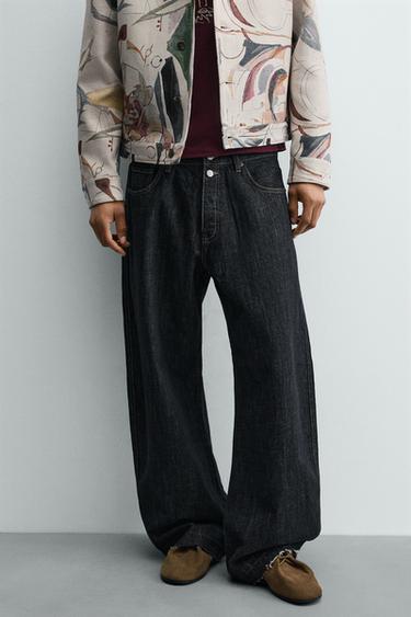 JEANS BALLOON FIT BORDADO SAMUEL DE SABOIA X ZARA - Azul de Zara