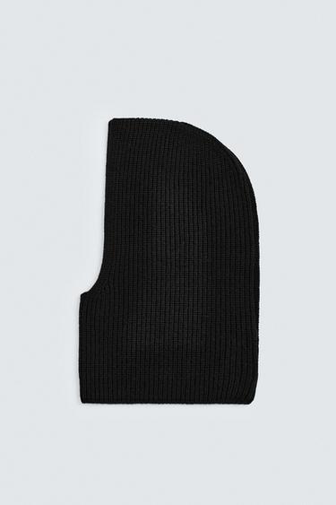 WOOL BLEND BALACLAVA - Black by Zara