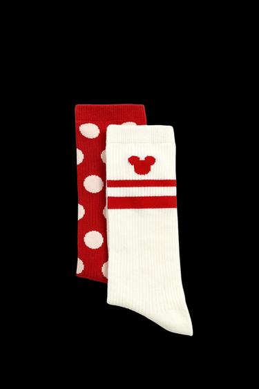 CALCETINES COMBINADOS PACK 2 HARRY LAMBERT FOR ZARA X DISNEY - Crudo / Rojo de Zara - Imagen 0