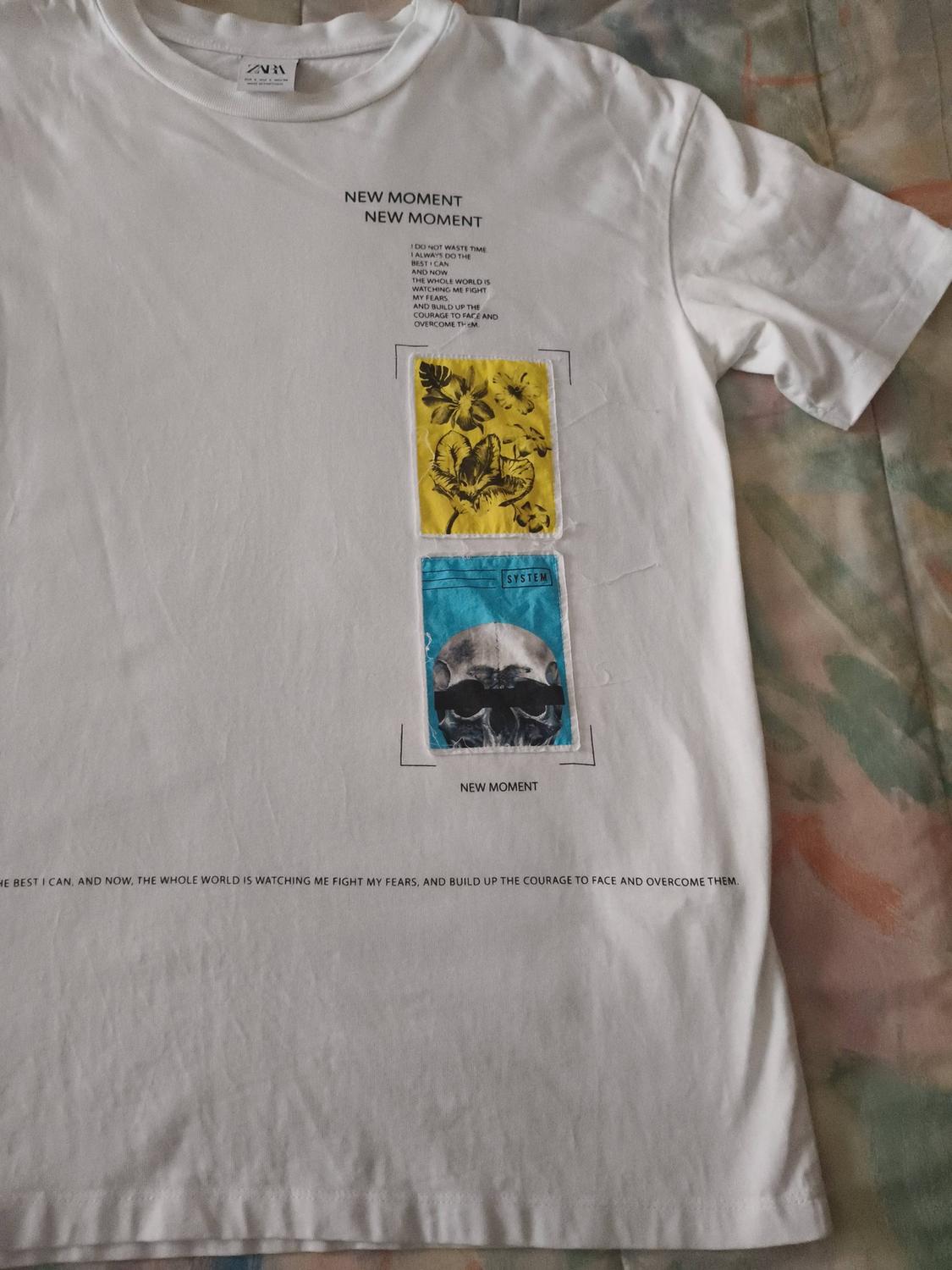 T-SHIRT WITH CONTRAST PATCHES - Image 3