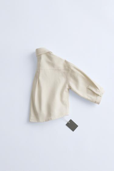 ZARA TIMELESZ - COTTON SHIRT - Ecru by Zara