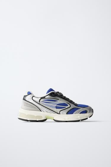 MESH TRAINERS - Blue by Zara