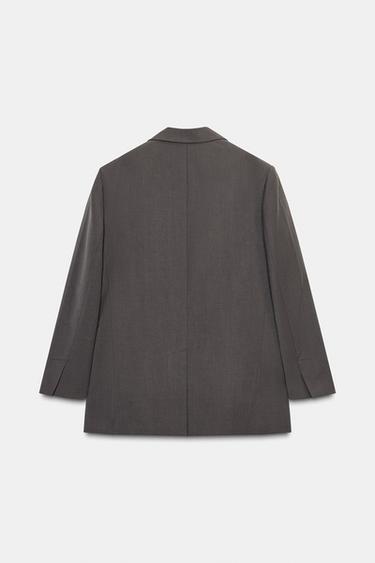 ZW COLLECTION OVERSIZE BLAZER - Dark grey by Zara - Image 2