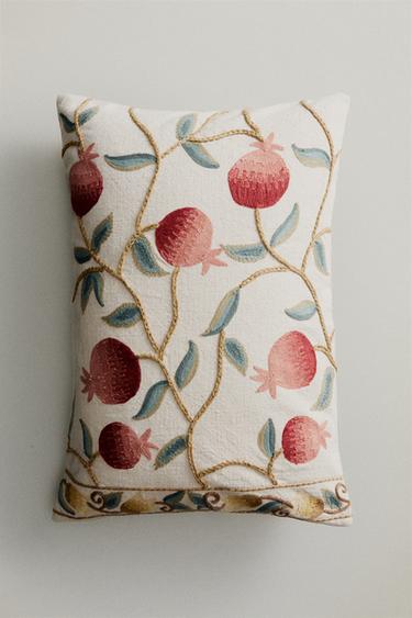 POMEGRANATE CUSHION COVER - Light beige by Zara - Image 4