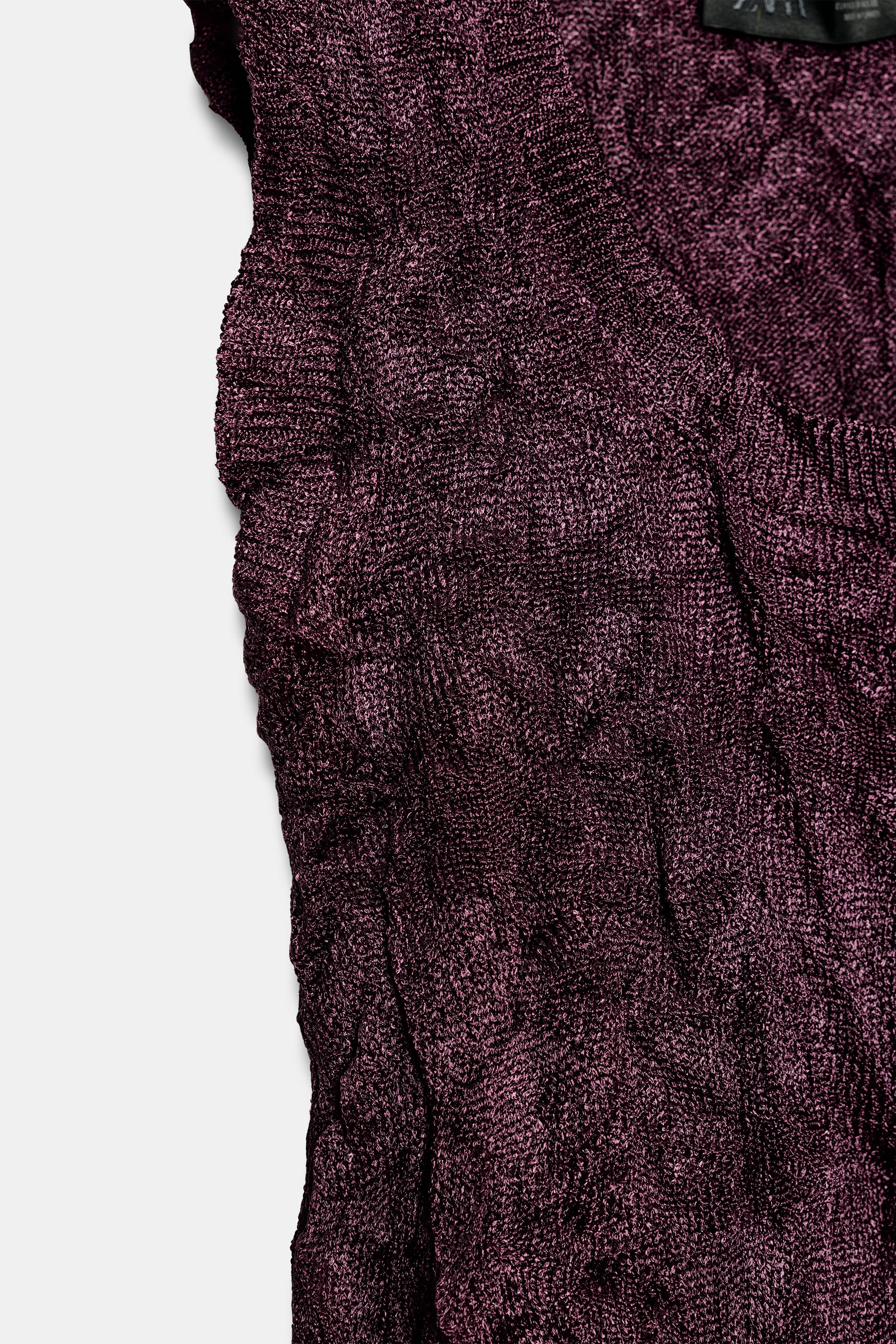 TOP EN MAILLE EFFET FROISSÉ