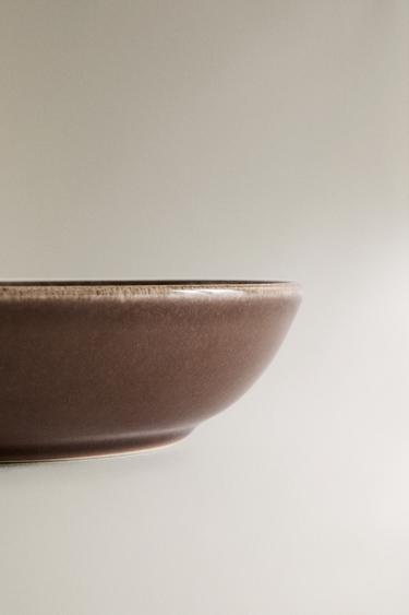 SOUP PLATE WITH RAISED DESIGN - Grey by Zara - Image 3