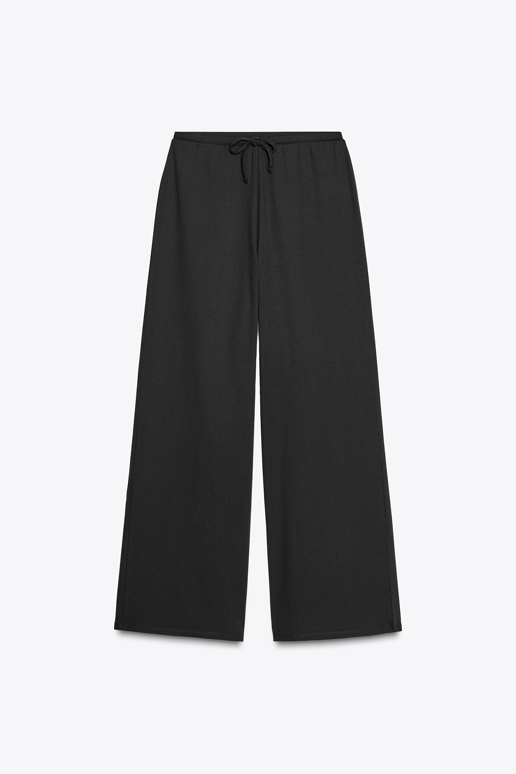 タグ付き新品 ZARA テクスチャードパンツ 36サイズ 完売品 ZARA ワイドレッグフレアパンツ EU36新品タグ付き - メルカリ