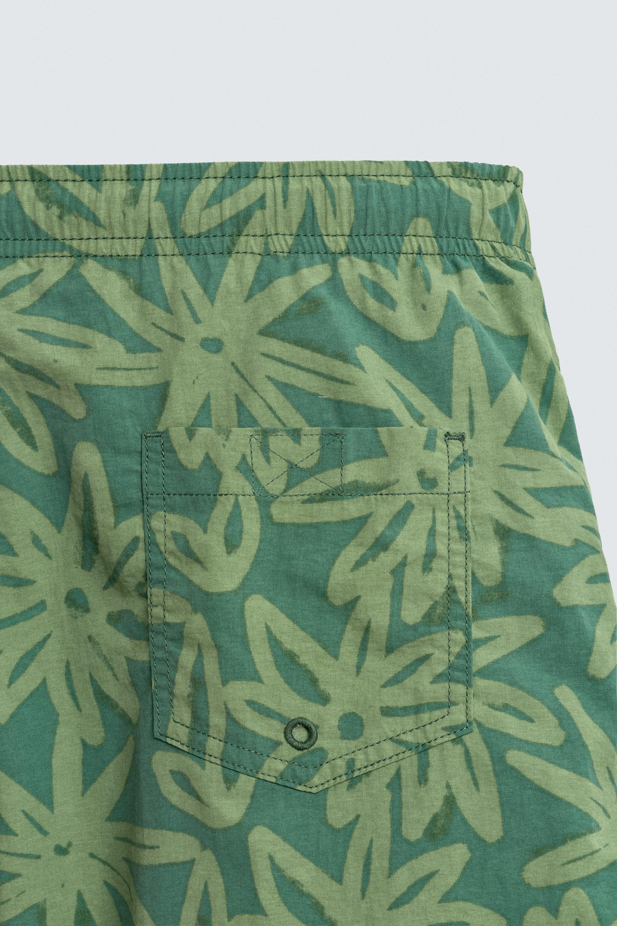 SHORT DE BAIN LONG FLEURS