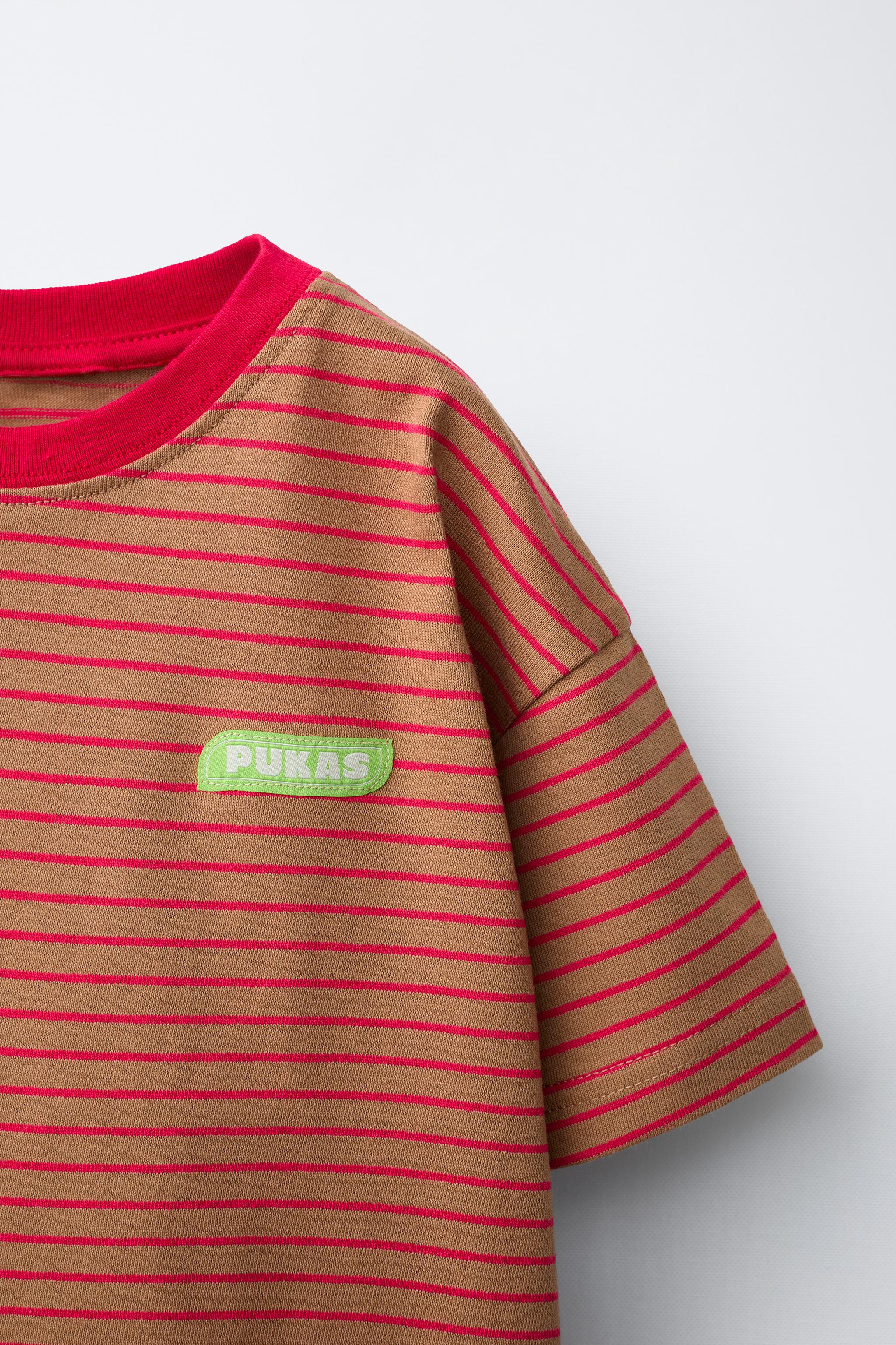 Детские футболки Zara PUKAS SURF STRIPED T-SHIRT — фото 4