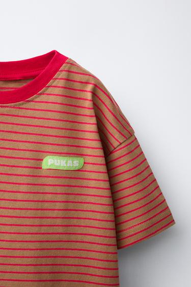 PUKAS SURF STRIPED T-SHIRT - Brick by Zara - Image 2