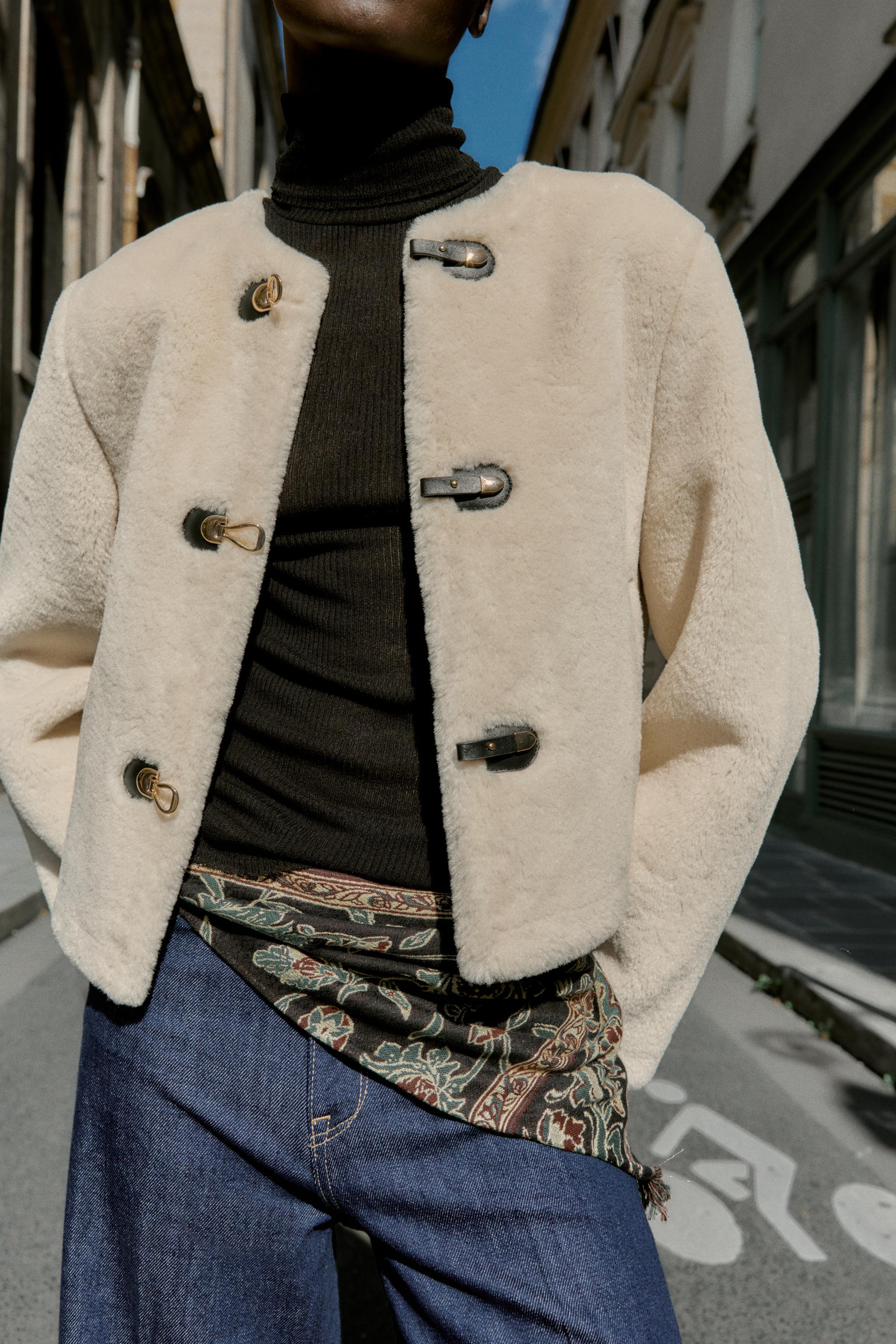 ZARA ジャケット　ホワイト ZARA - J626☆新品 ザラ ステッチ ブレザー ジャケット 羽織り