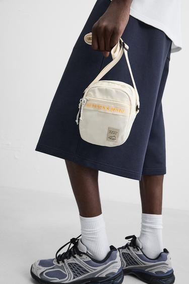 CONTRAST TECHNICAL CROSSBODY BAG - Bone White by Zara - Image 0