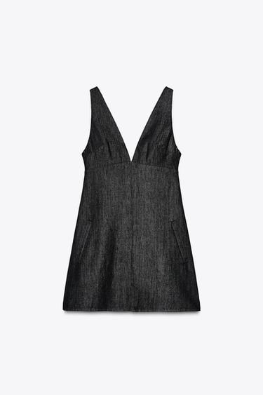 DENIM-MINIKLEID - Anthrazit von Zara - Bild 0