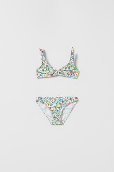 Zara KIDS/ FLORAL BIKINI - Oyster-white - Image 0