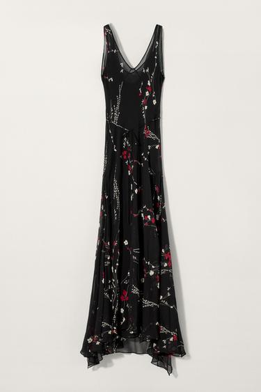 Zara SILK PRINT DRESS KATE MOSS X ZARA - Printed