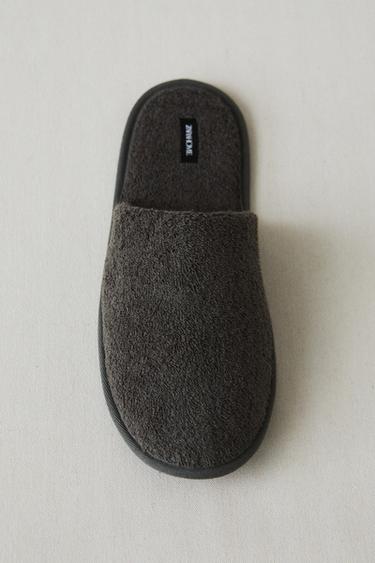 TERRY BATHROOM SLIPPERS - Dark Grey by Zara - Image 6