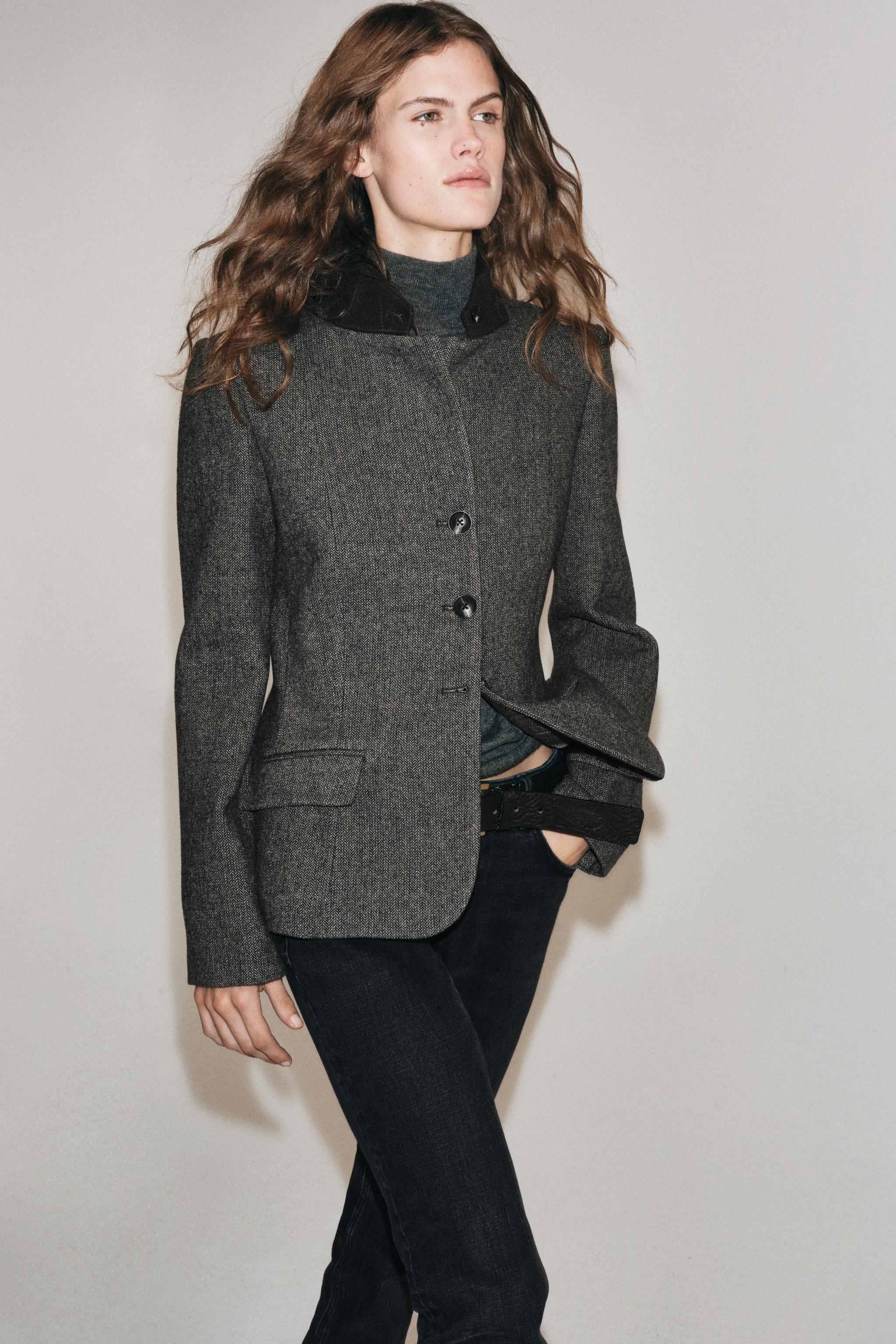 BLAZER CINTREE AVEC LAINE ZW COLLECTION